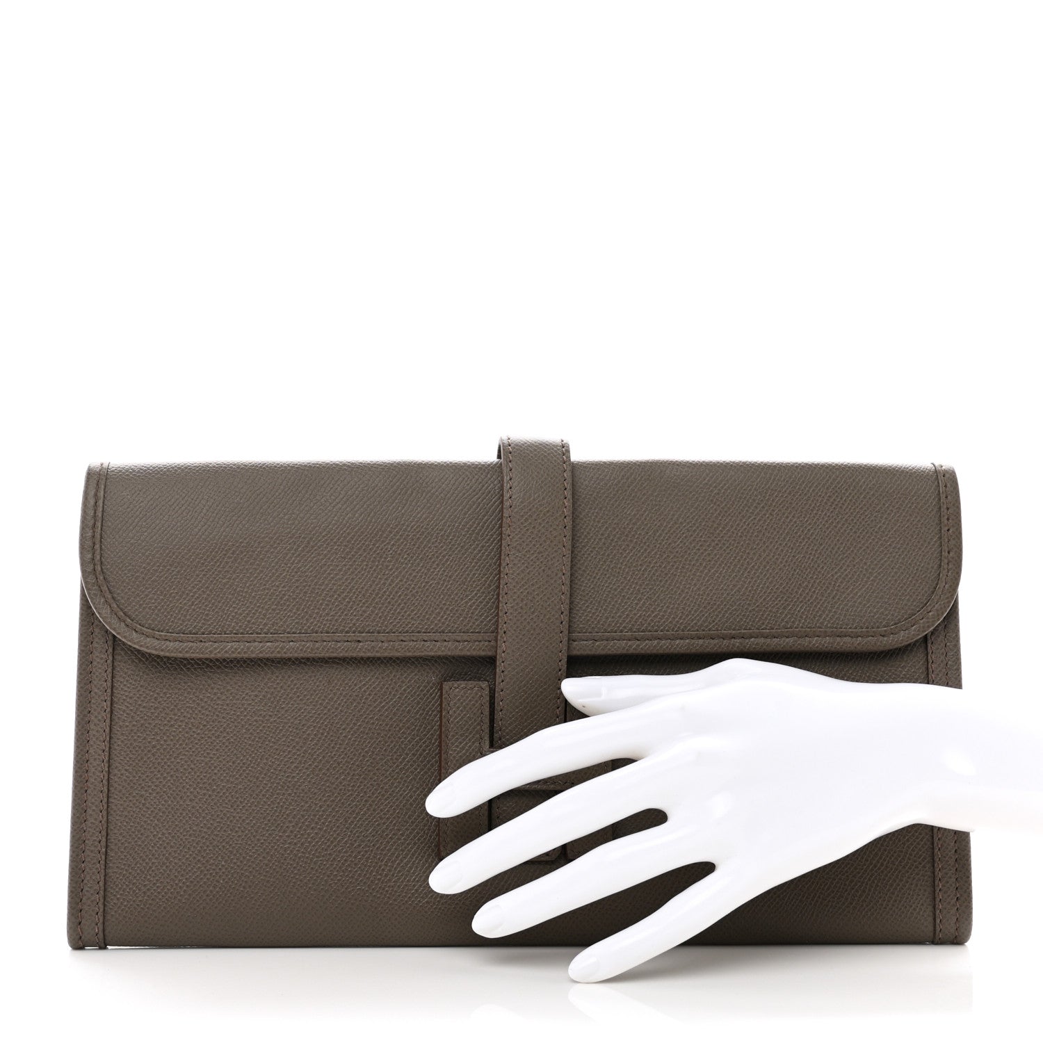 Hermes Epsom Jige Elan 29 Clutch Etain 2 of 7