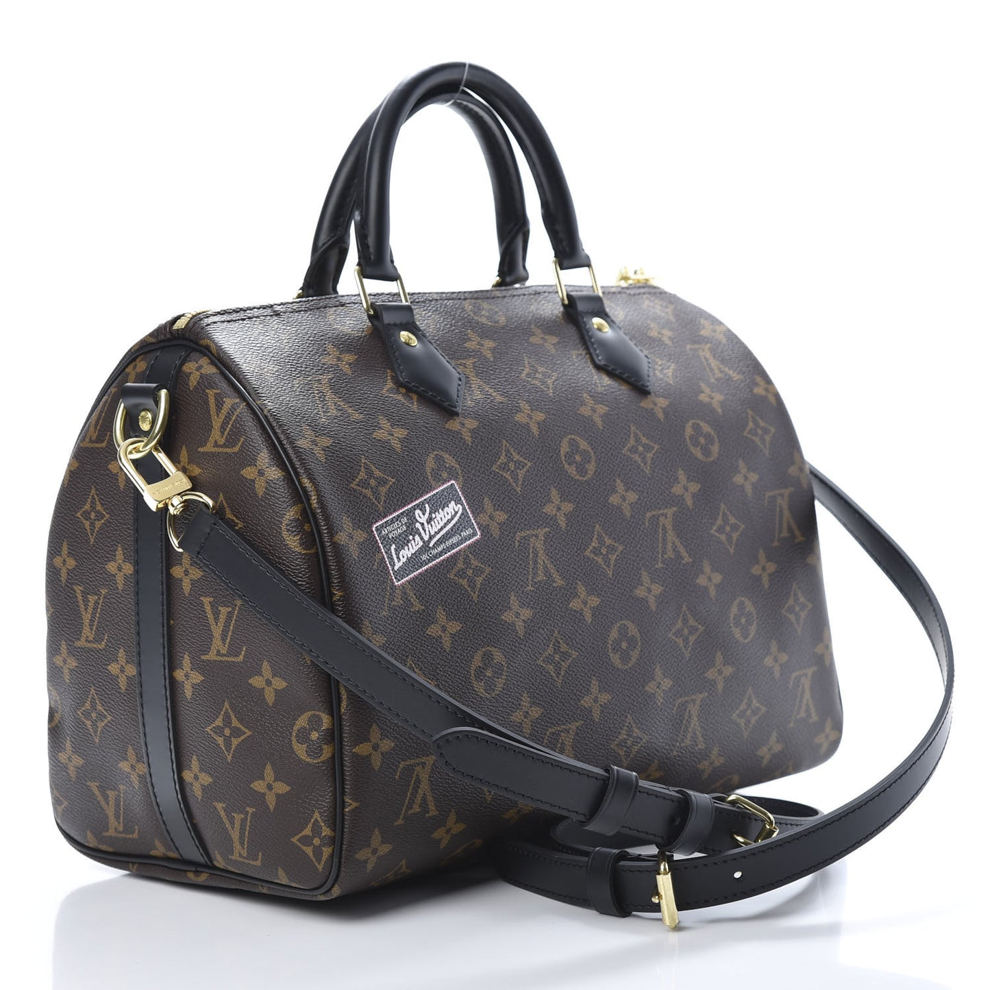 Monogram My World Tour Speedy Bandouliere 30 Black