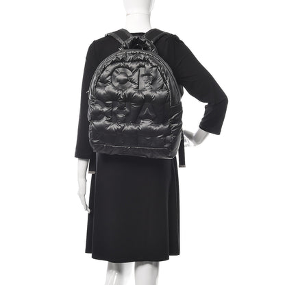 Chanel Nylon Embossed Small Doudoune Backpack Grey 2 of 11