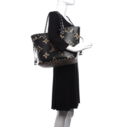 Louis Vuitton Monogram Giant Jungle Neverfull MM Black 2 of 11