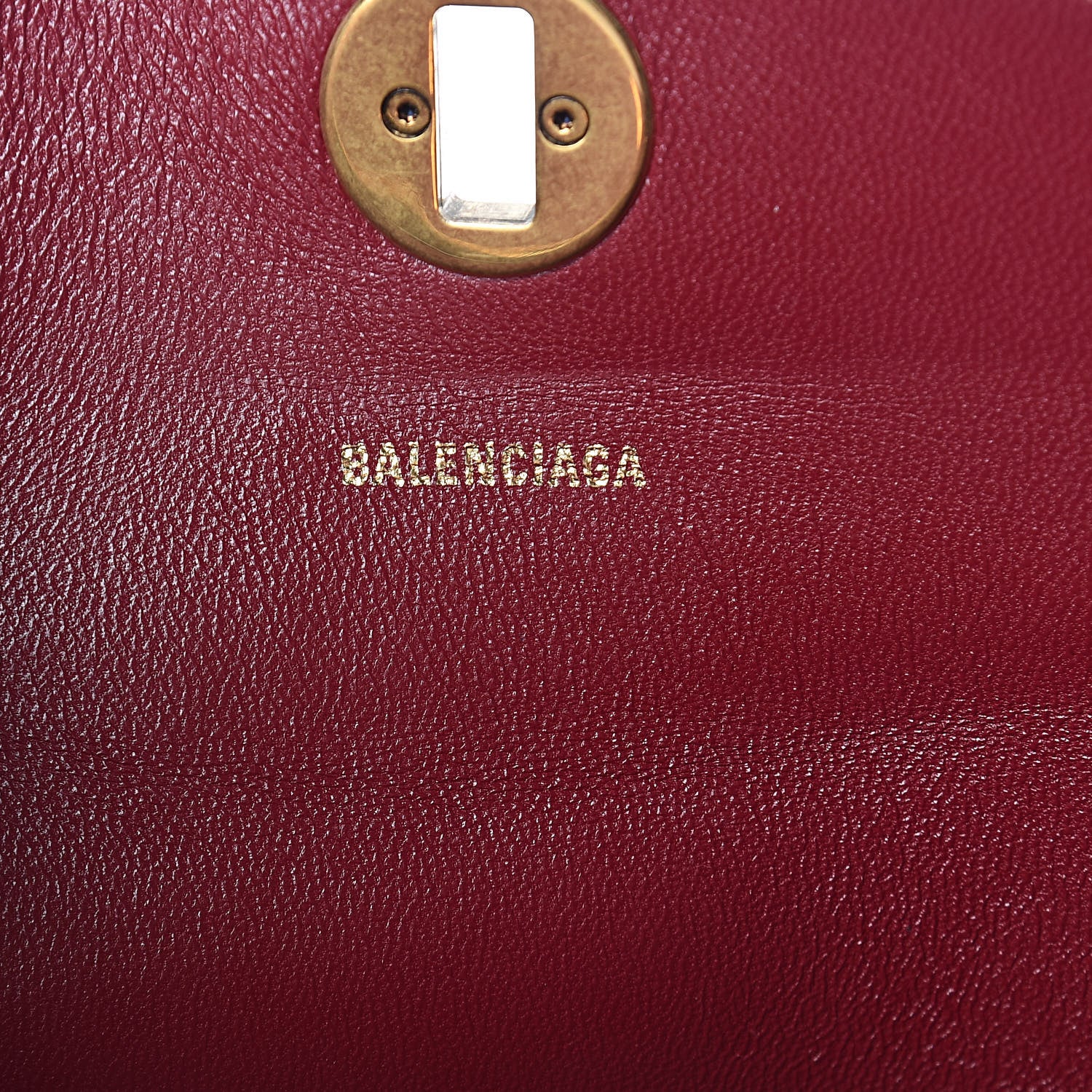 Balenciaga Shiny Grained Goatskin S Flap Bag Black 7 of 10