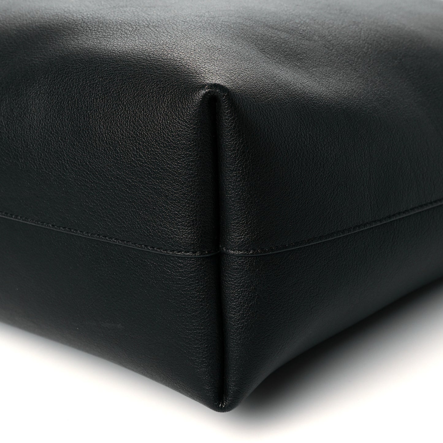 Calfskin Large Shopping Tote Black