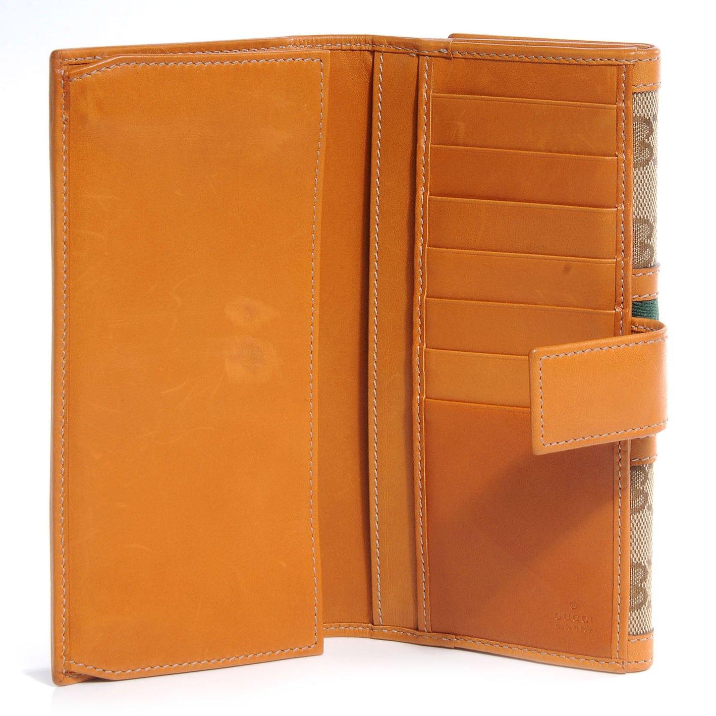 Monogram Vintage Web Continental Wallet Tan