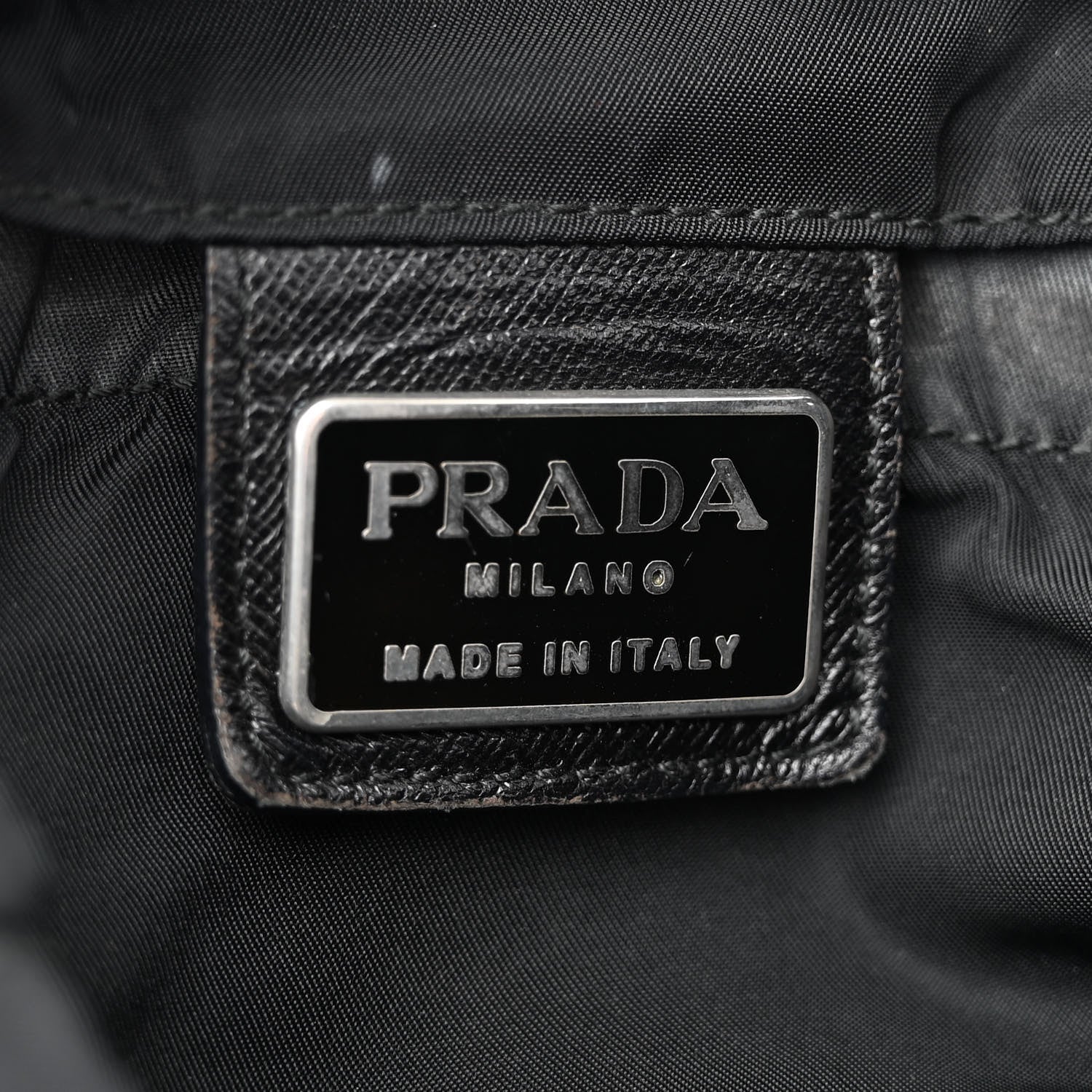 Prada Tessuto Nylon Saffiano Small Backpack Black 6 of 13