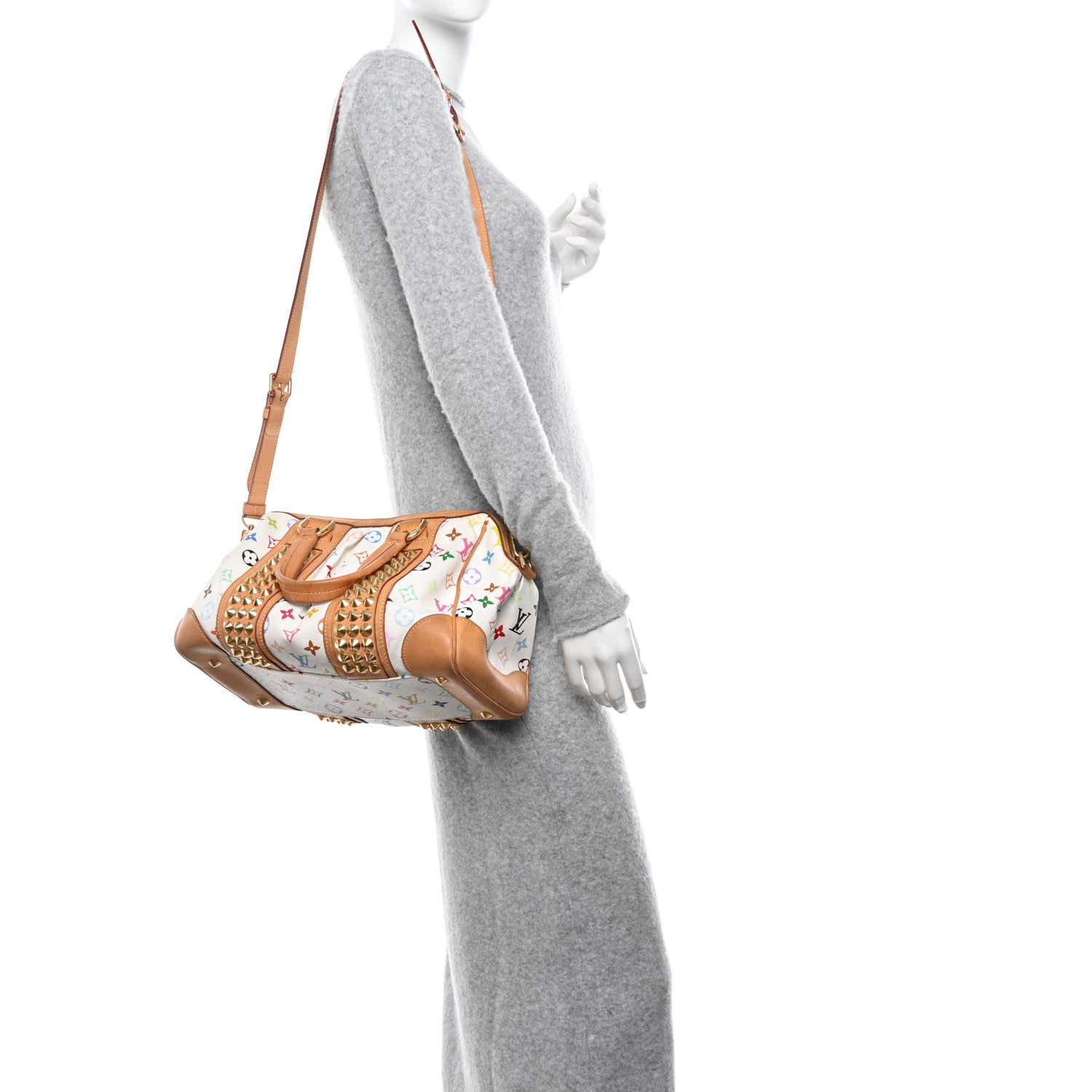 Louis Vuitton Monogram Multicolor Courtney MM White 3 of 13