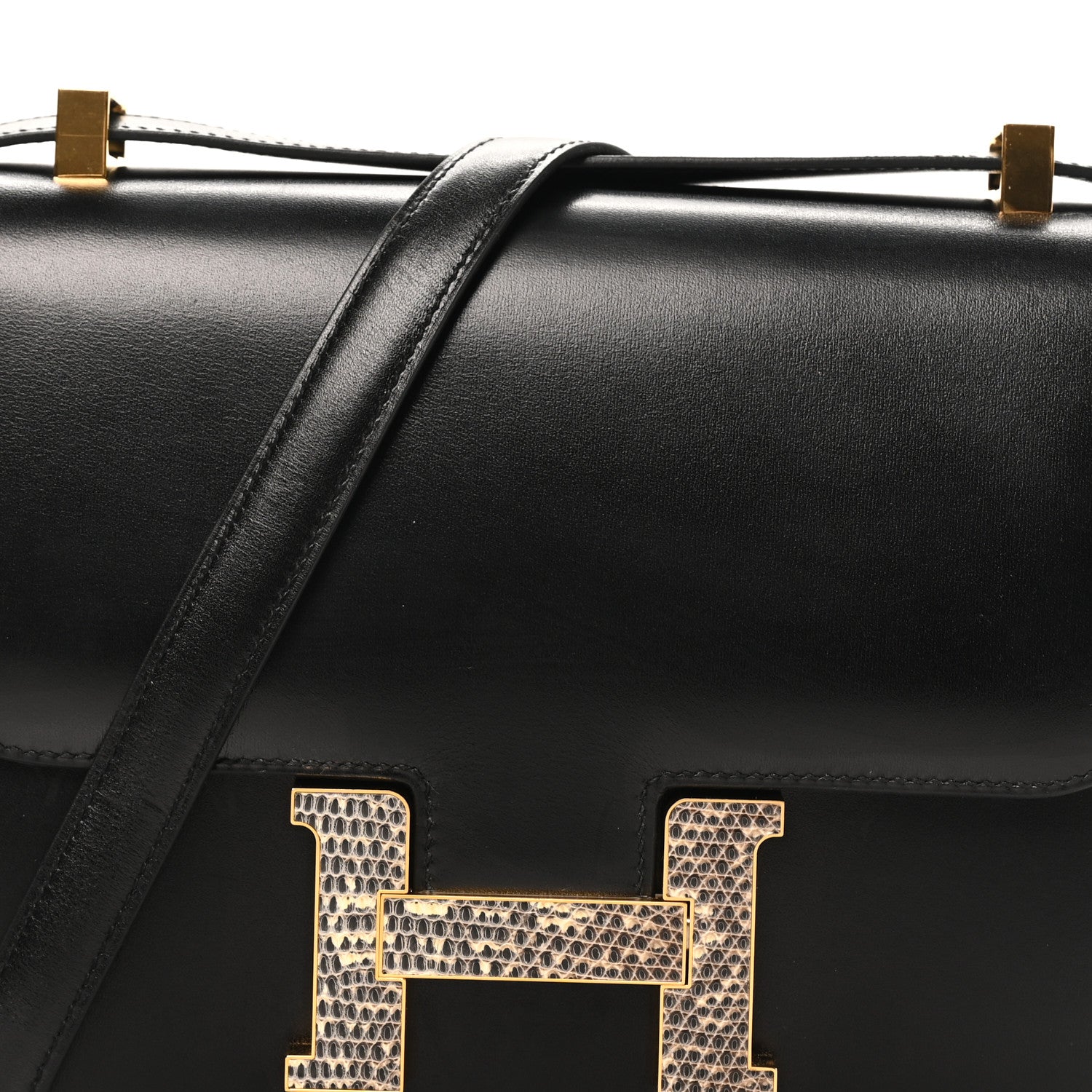 Hermes Box Lizard Constance 1-24 Black Ombre 9 of 12