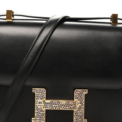 Hermes Box Lizard Constance 1-24 Black Ombre 9 of 12