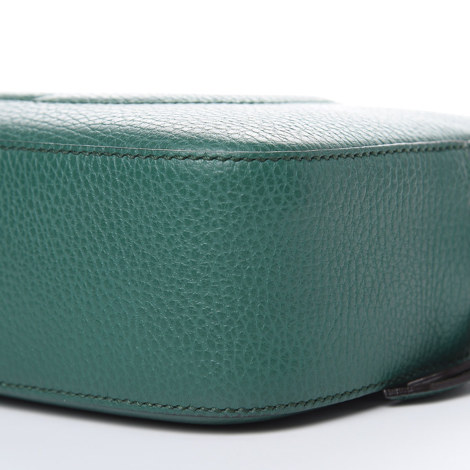 Gucci Pebbled Calfskin Small Soho Disco Bag Emerald Green 9 of 10