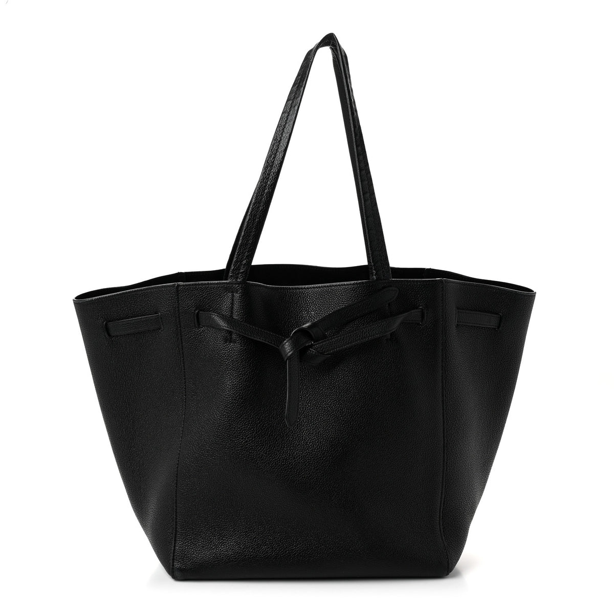 Celine Soft Grained Calfskin Small Belt Cabas Phantom Black 1 of 21