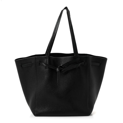 Celine Soft Grained Calfskin Small Belt Cabas Phantom Black 1 of 21