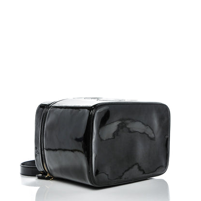 Chanel Patent Vanity Cosmetic Case Black 4 of 8