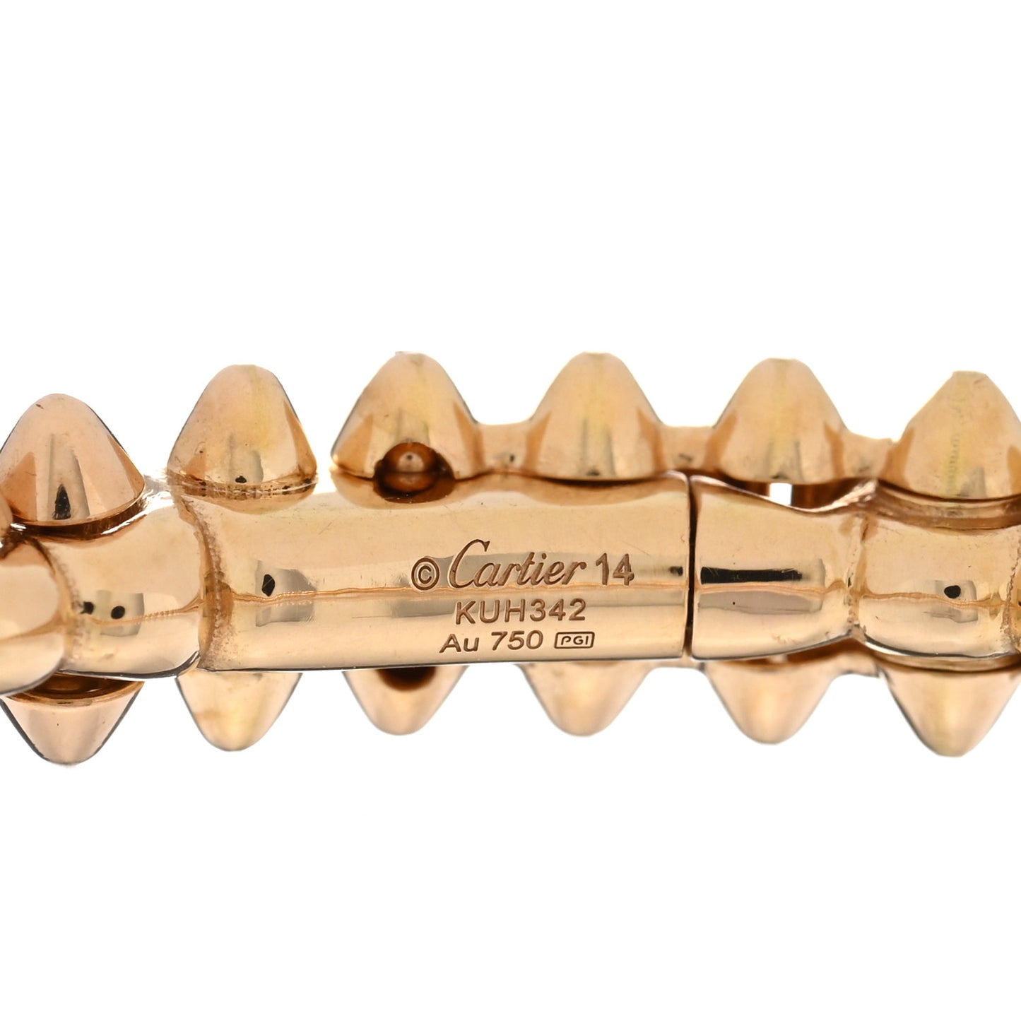 18K Pink Gold Small Clash De Cartier Bracelet 14