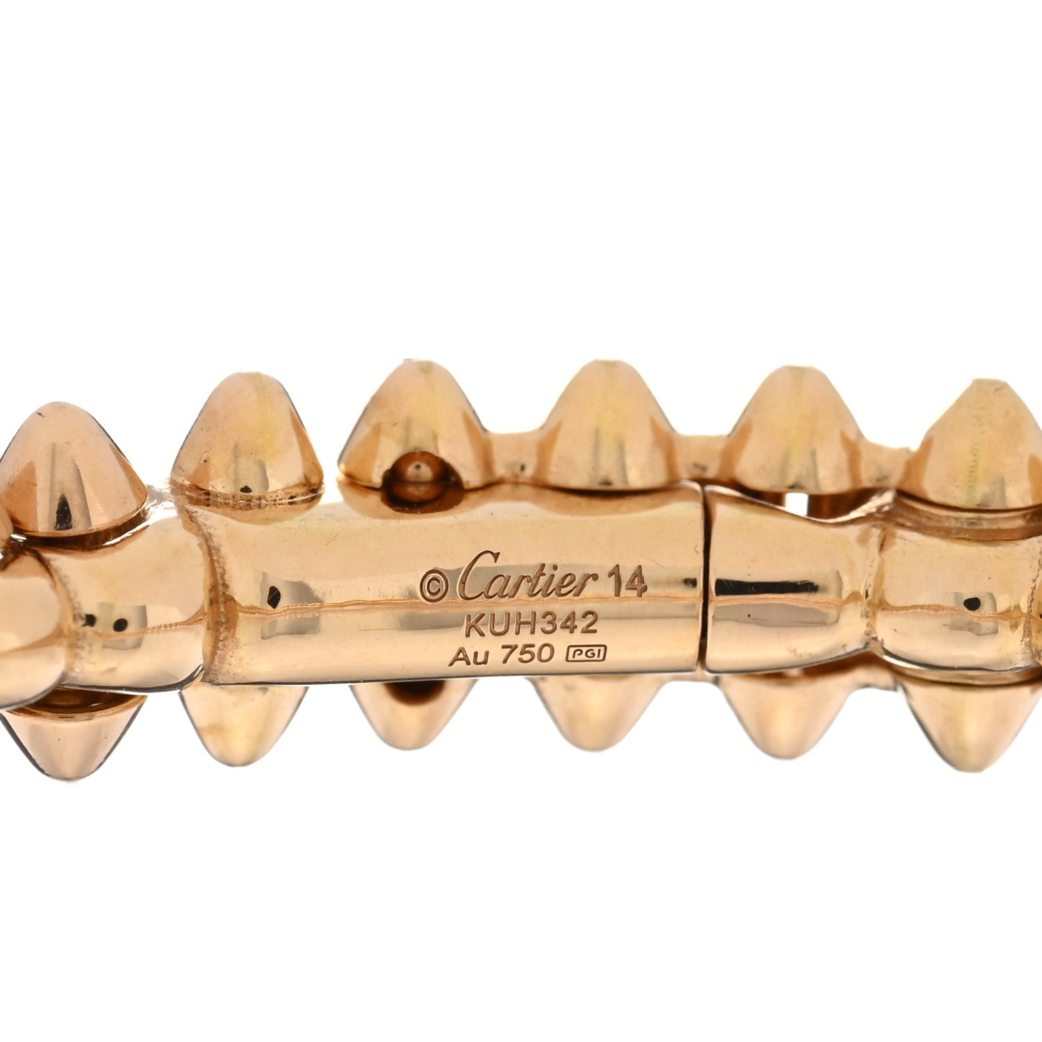Cartier 18K Pink Gold Small Clash De Cartier Bracelet 14 3 of 4