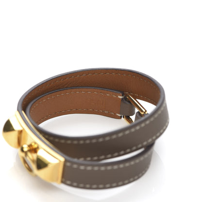 Hermes Swift Rivale Double Tour Bracelet S Etoupe 6 of 6
