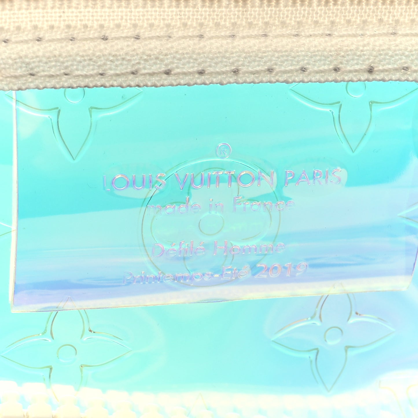PVC Monogram Keepall Bandouliere 50 Iridescent Prism