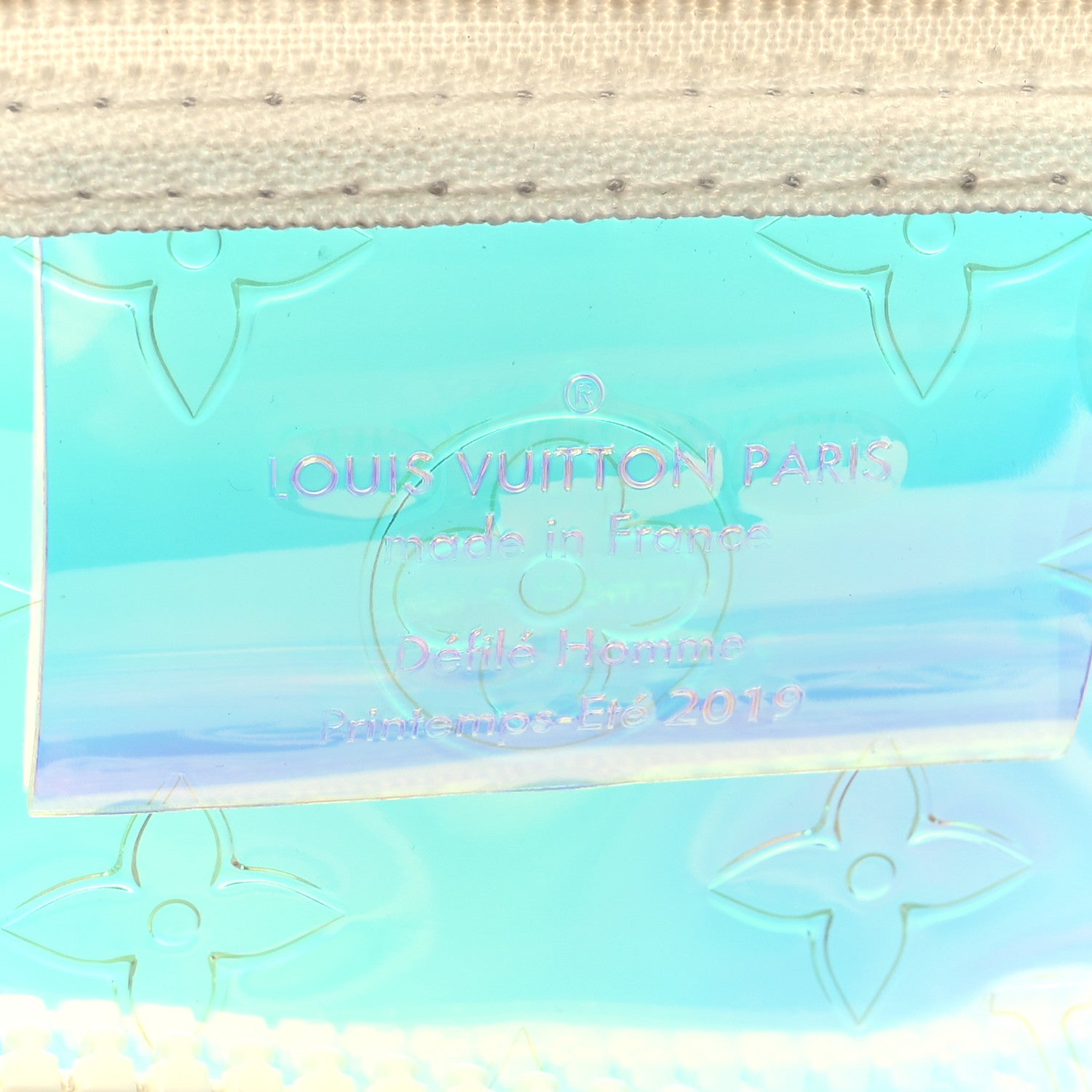 Louis Vuitton PVC Monogram Keepall Bandouliere 50 Iridescent Prism 6 of 11