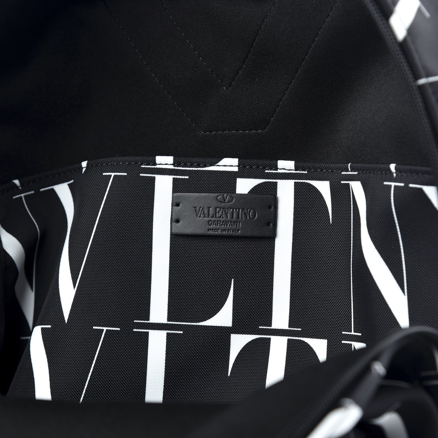 Valentino Garavani Nylon VLTN Times Backpack Black White 5 of 8
