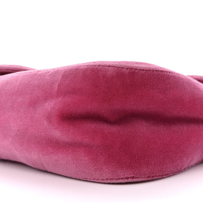 Gucci Velvet Matelasse Small GG Marmont Shoulder Bag Light Raspberry Rose 10 of 13