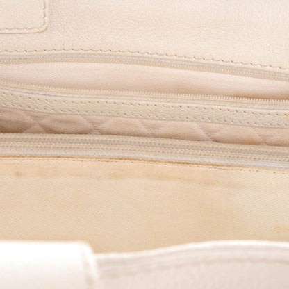 Chanel Goatskin Perforated Large CC Tote White 8 of 13