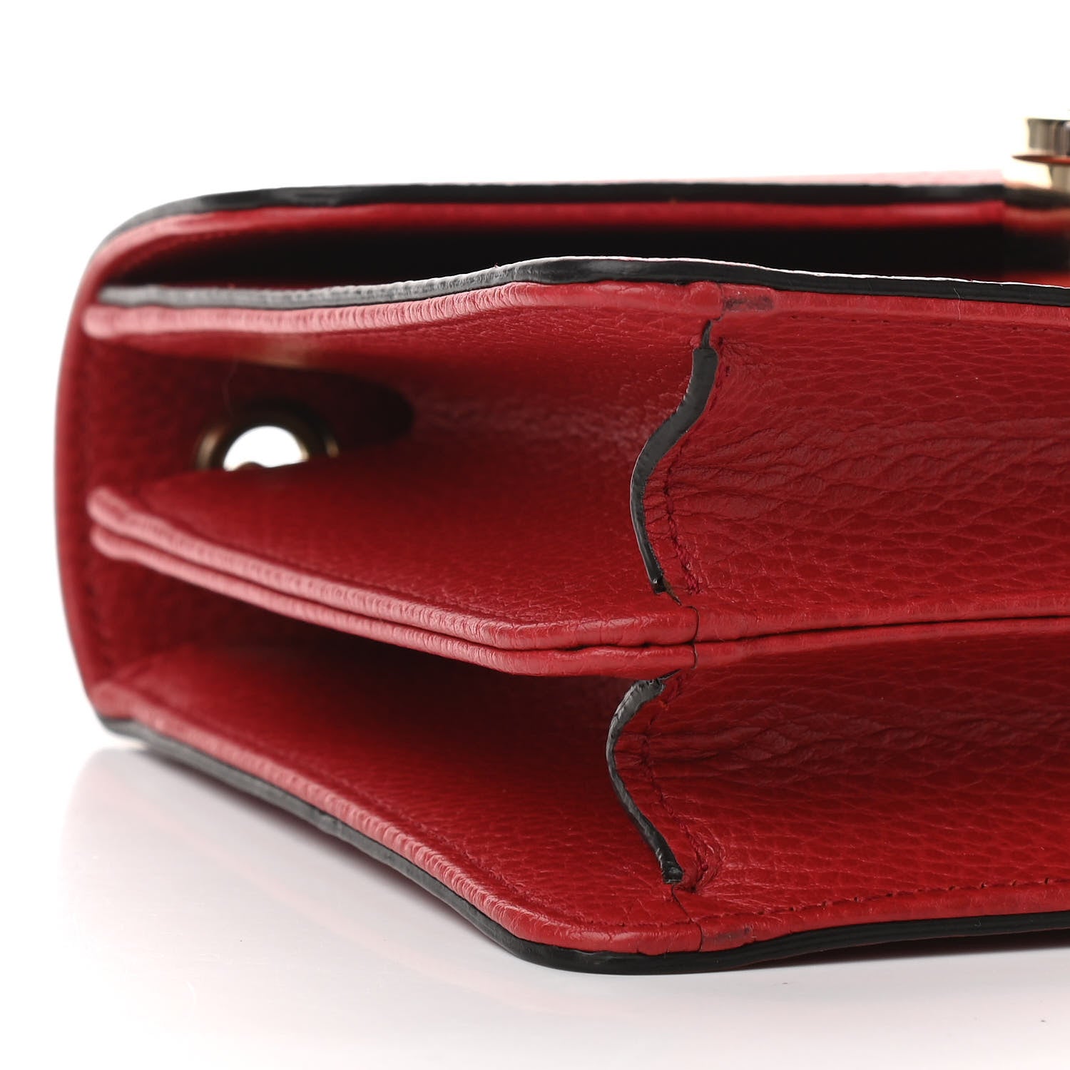 Gucci Dollar Calfskin Small Interlocking G Shoulder Bag Red 8 of 11