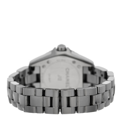 Chanel Titanium Ceramic Diamond Bezel 33mm J12 Quartz Watch 3 of 4