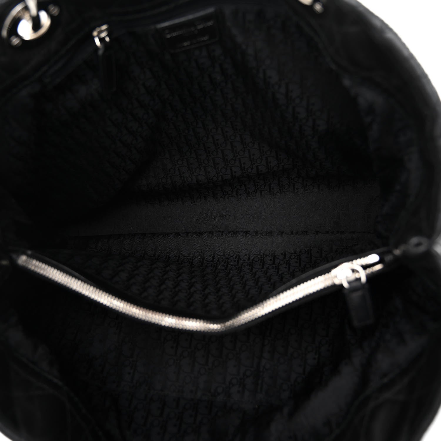 Christian Dior Lambskin Cannage Large Soft Lady Dior Shopping Tote Black 5 of 10