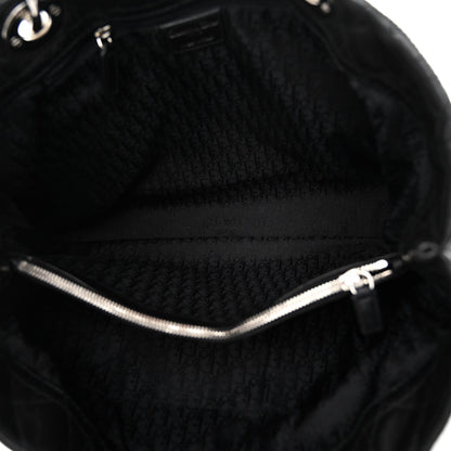 Christian Dior Lambskin Cannage Large Soft Lady Dior Shopping Tote Black 5 of 10