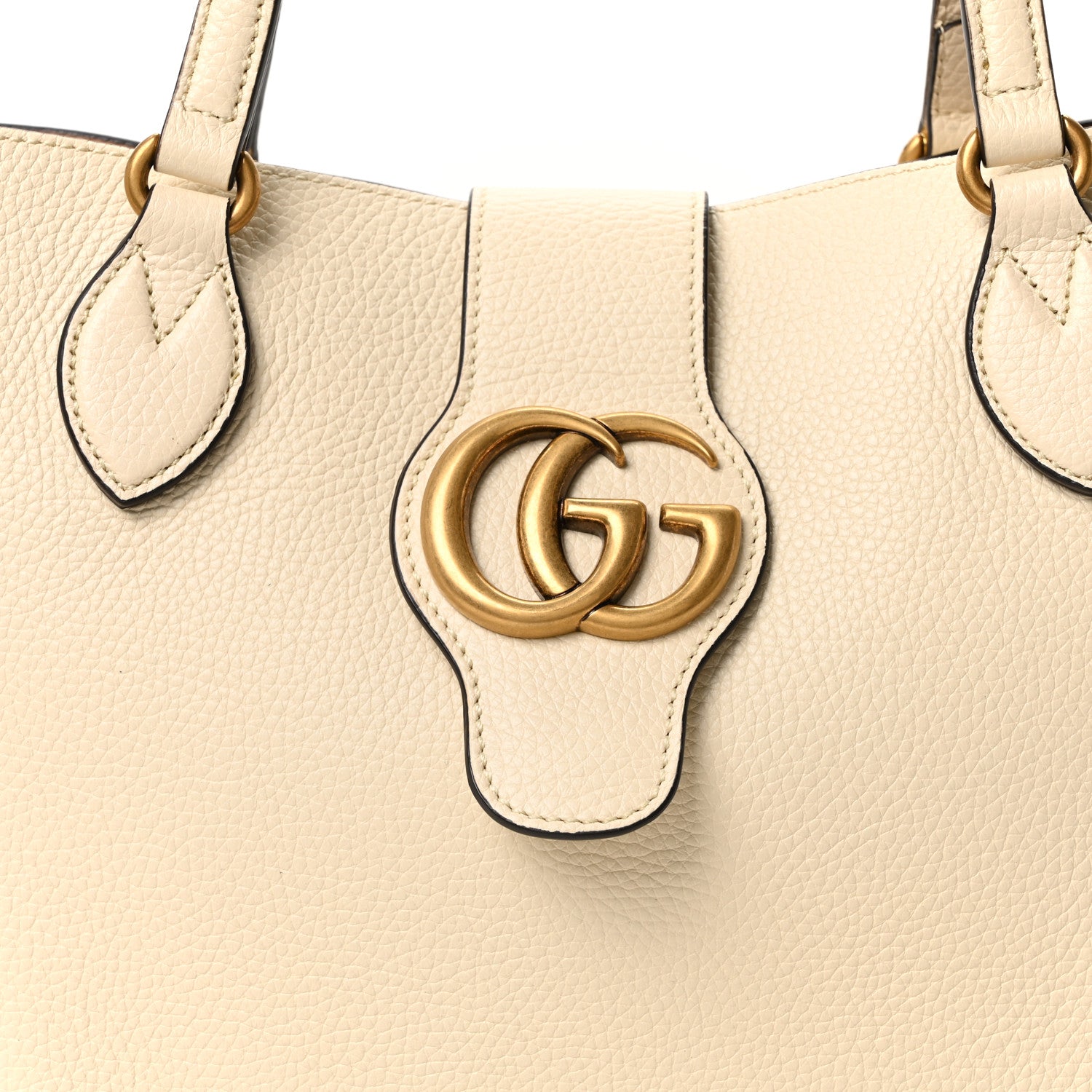 Gucci New Sakai Calfskin Lux Small Dahlia Tote Mystic White