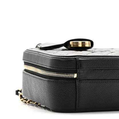 Chanel Caviar Quilted Medium CC Filigree Vanity Case Black 9 of 11