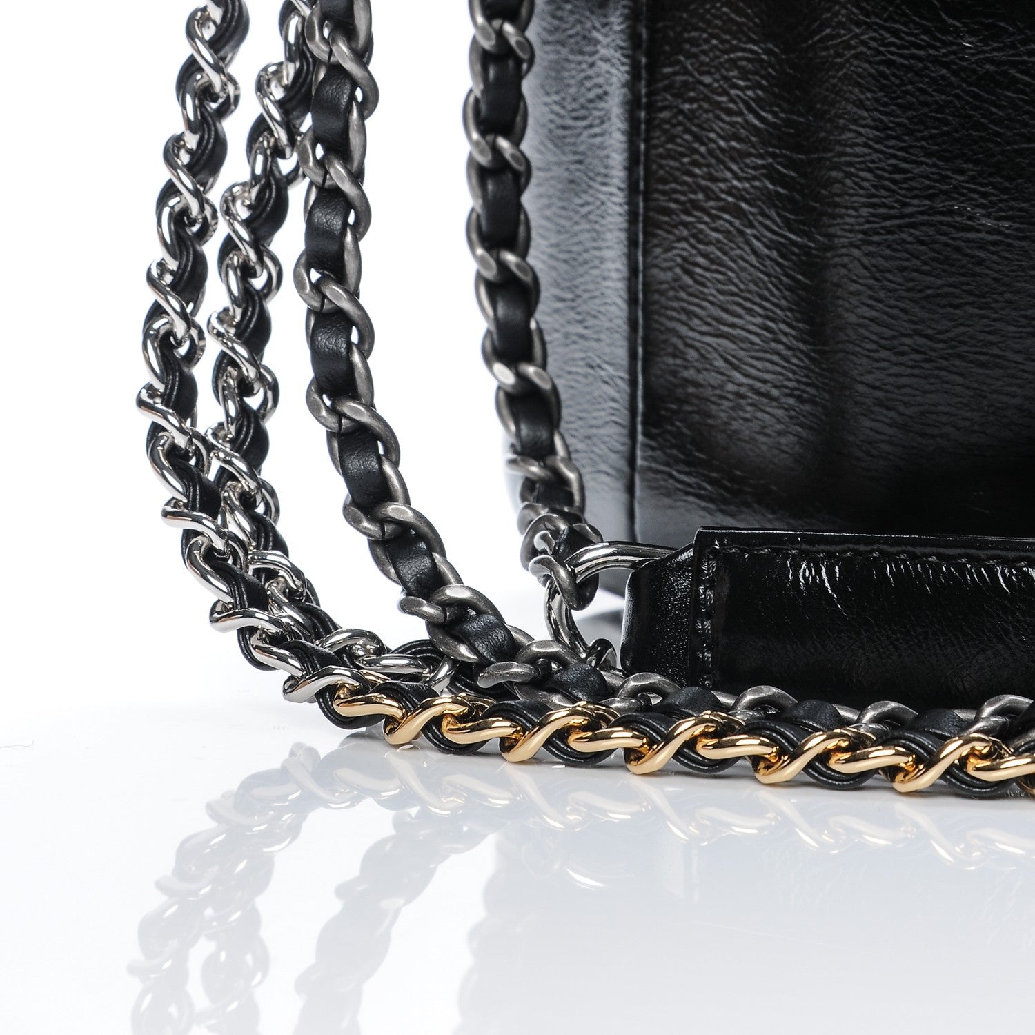 Chanel Aged Calfskin Quilted Large Gabrielle Hobo Black 5 of 8