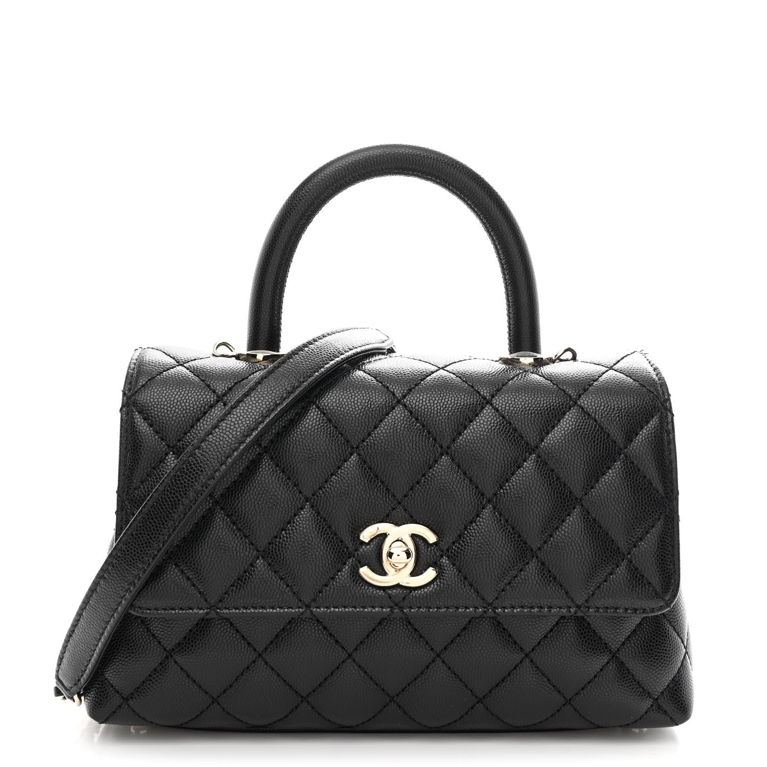 Chanel Caviar Quilted Mini Coco Handle Flap Black 1 of 10