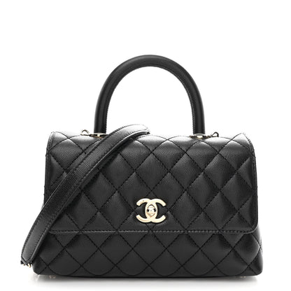 Chanel Caviar Quilted Mini Coco Handle Flap Black 1 of 10
