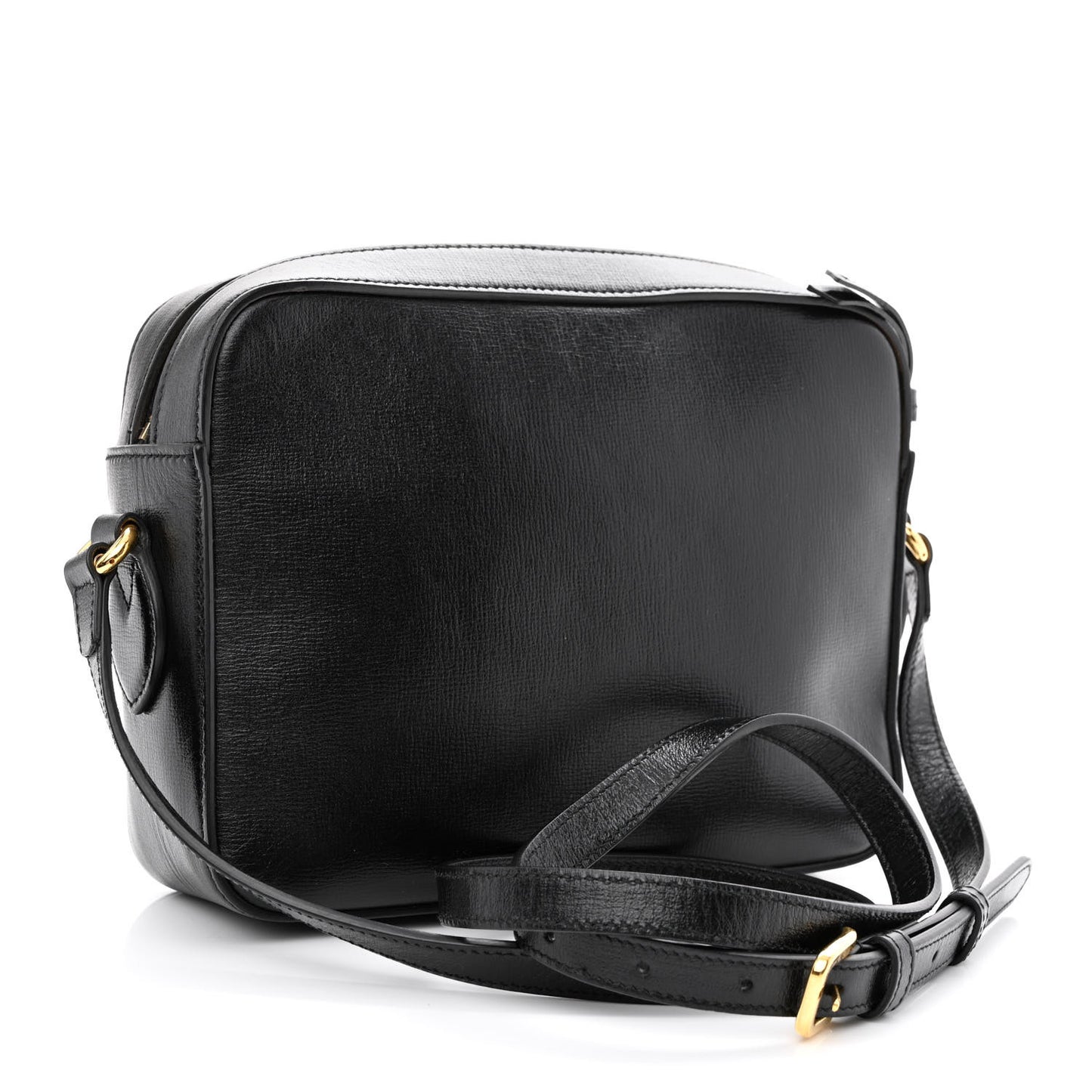 Textured Calfskin Small Horsebit 1955 Shoulder Bag Black