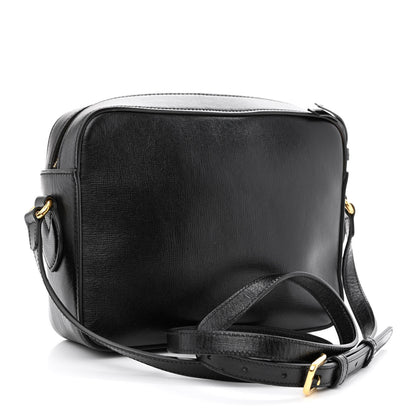 Gucci Textured Calfskin Small Horsebit 1955 Shoulder Bag Black 3 of 12