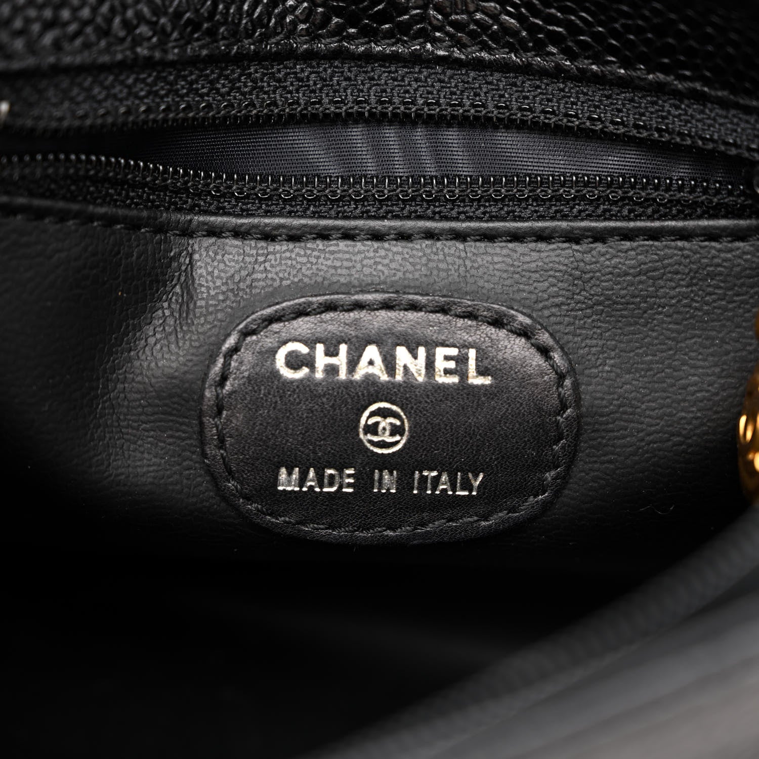 Chanel Caviar CC Shoulder Bag Black 5 of 10