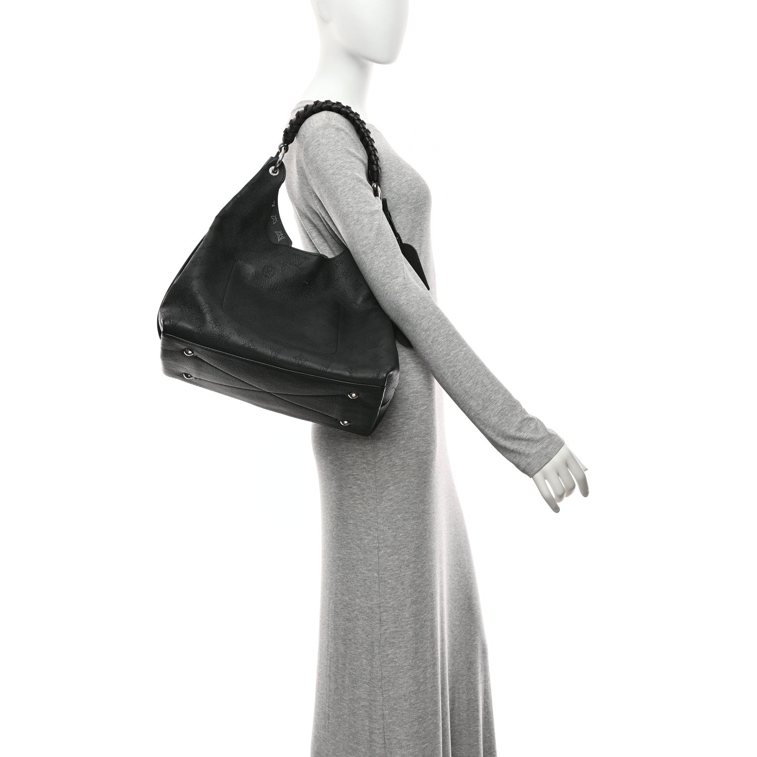 Louis Vuitton Mahina Carmel Hobo Black 2 of 9