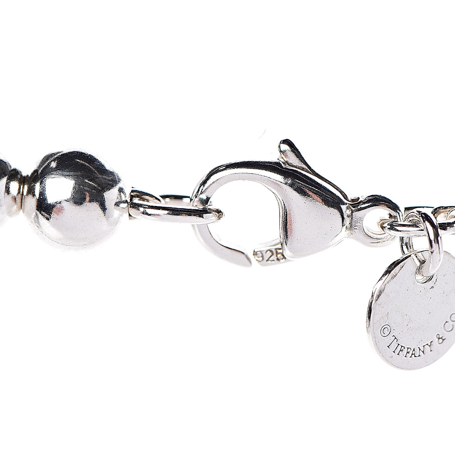 Tiffany Sterling Silver HardWear Graduated Ball Necklace 4 of 5