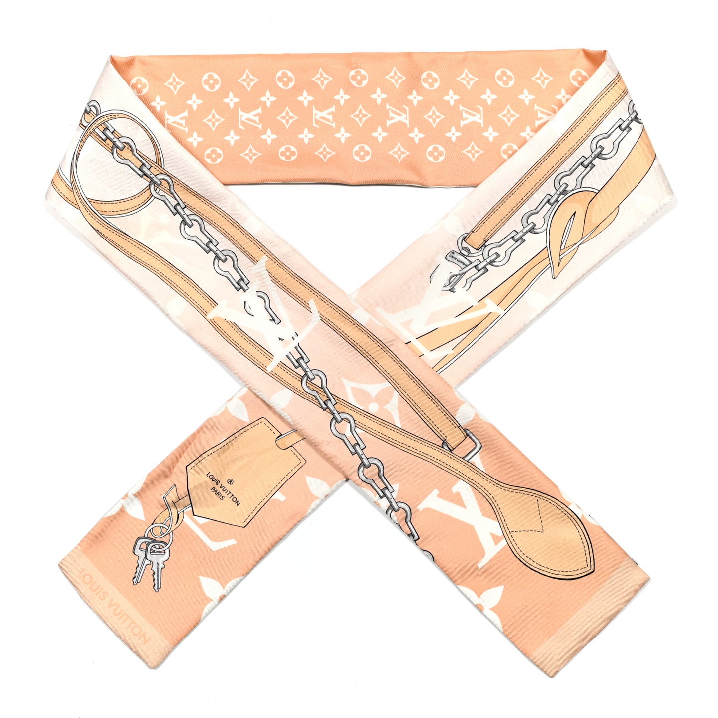 Silk Monogram Gradient By The Pool Bandeau Mist