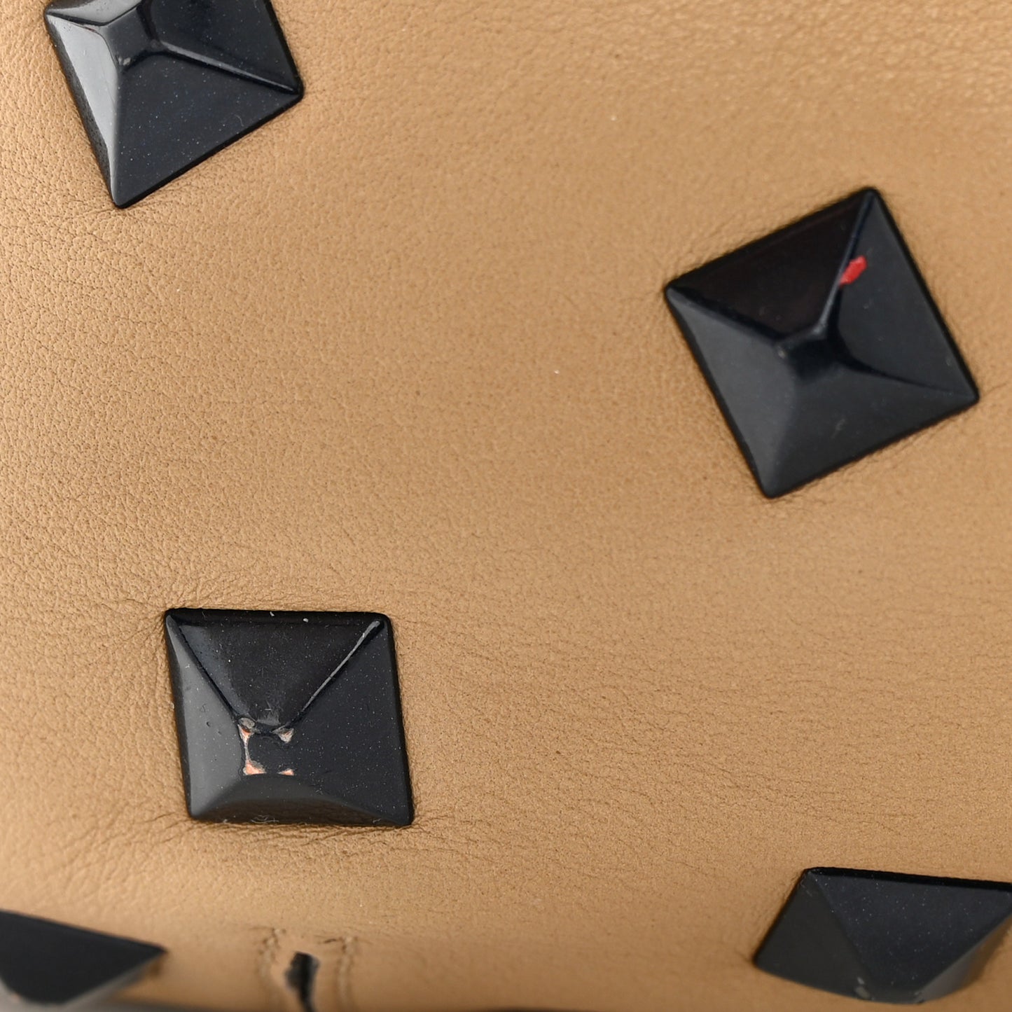 Calfskin Studded Medium B Fab Drawstring Tote Miel Scuro