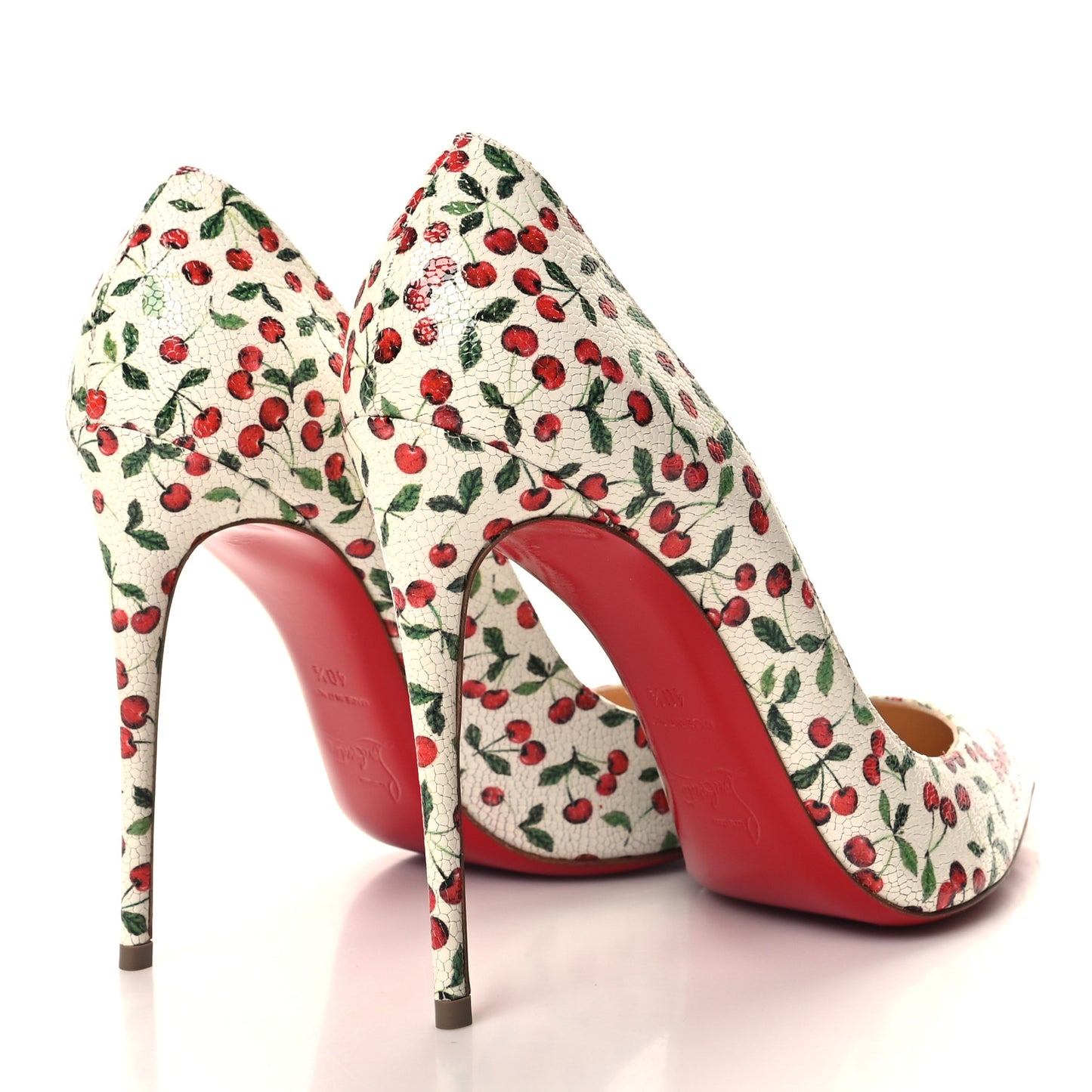 Calf Caviar Cerise Pigalle Follies 100 Pumps 40.5 Latte