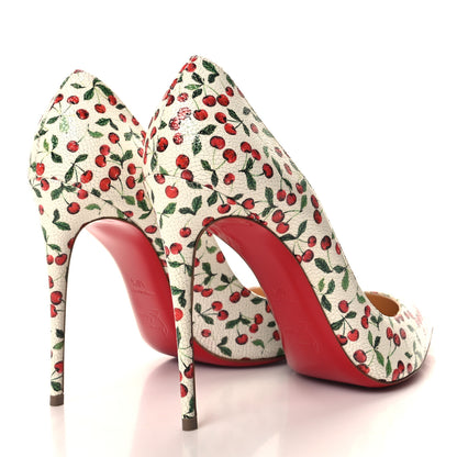 Christian Louboutin Calf Caviar Cerise Pigalle Follies 100 Pumps 40.5 Latte 4 of 8