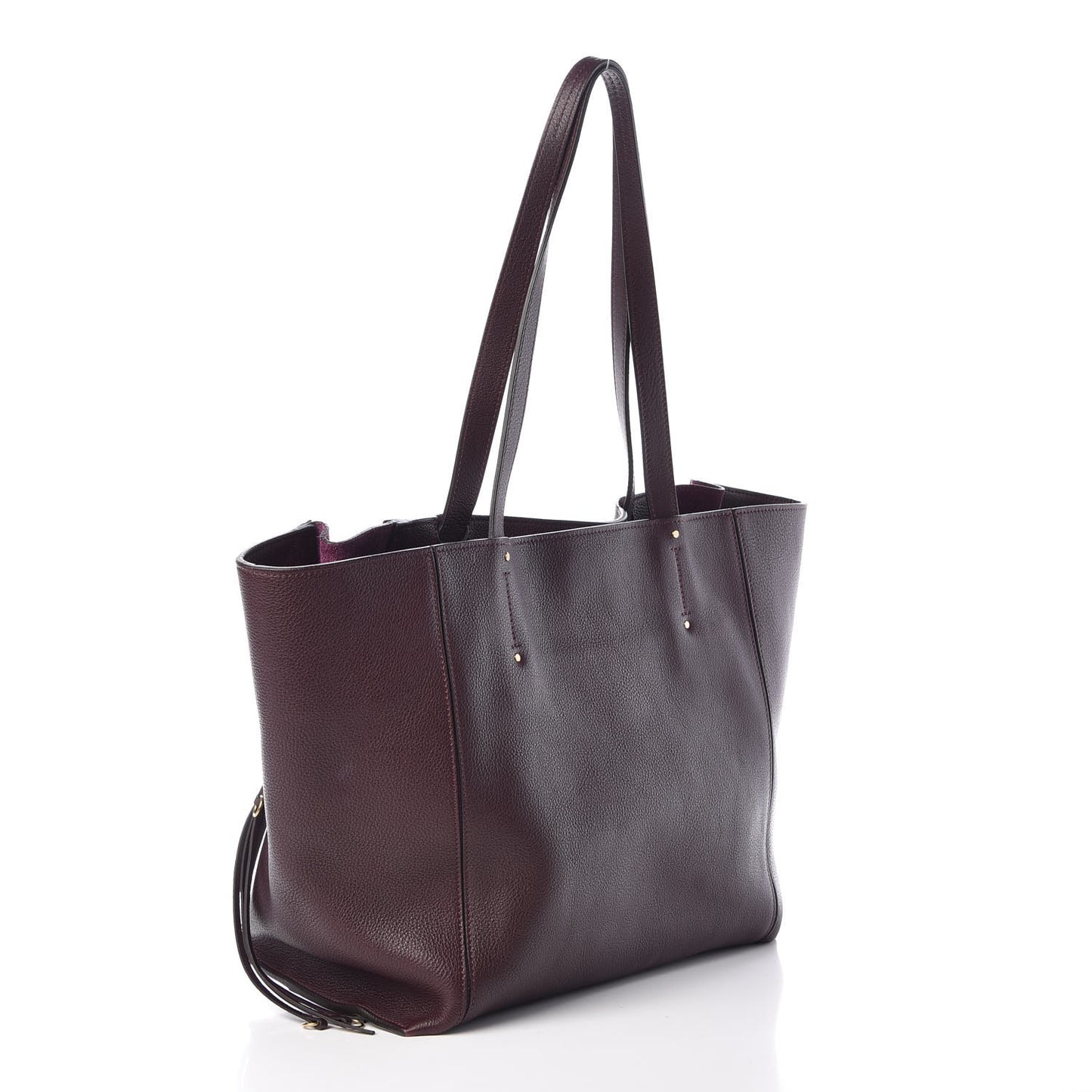 Smooth Calfskin Medium Milo Shopping Tote Intense Violine