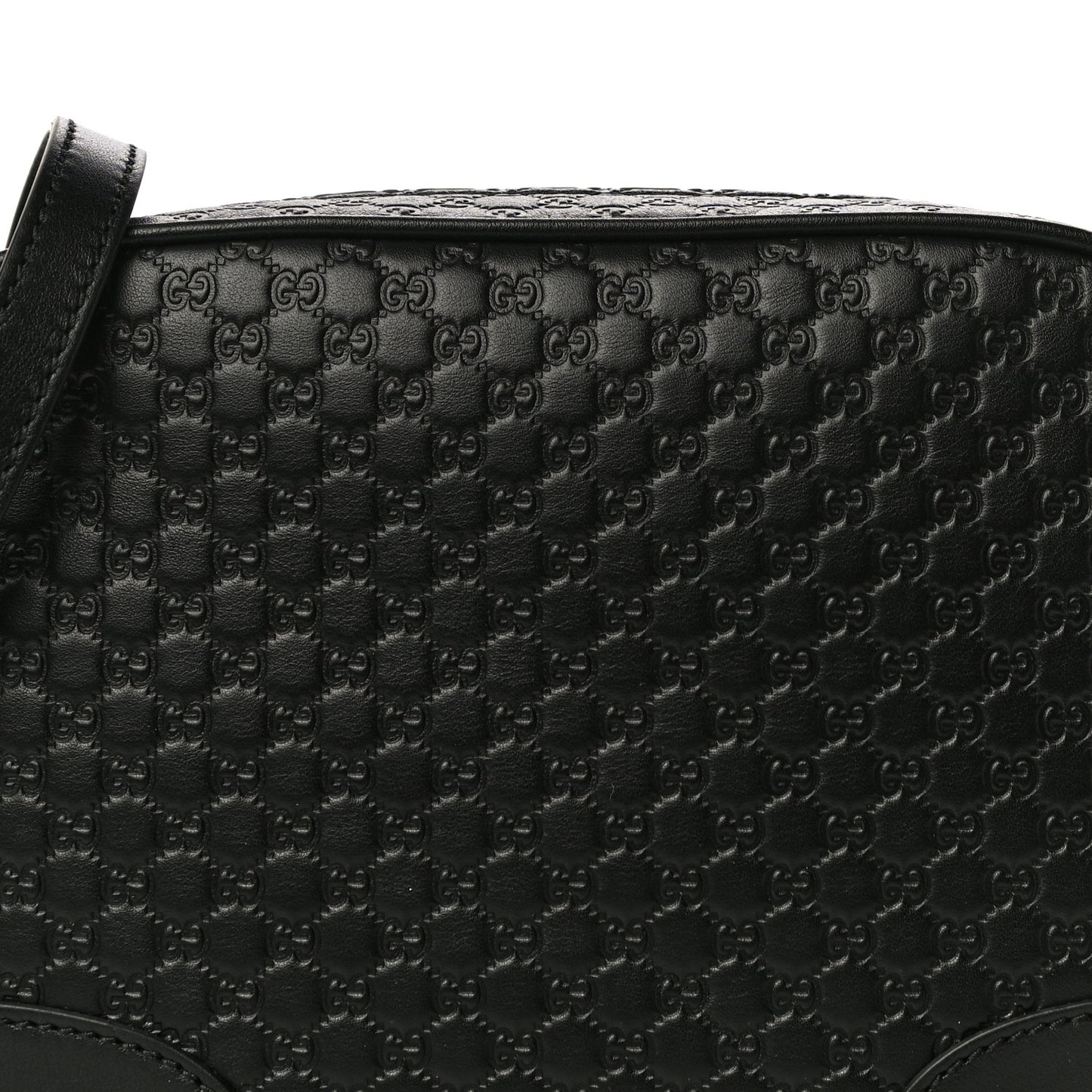 Microguccissima Mini Bree Messenger Bag Black