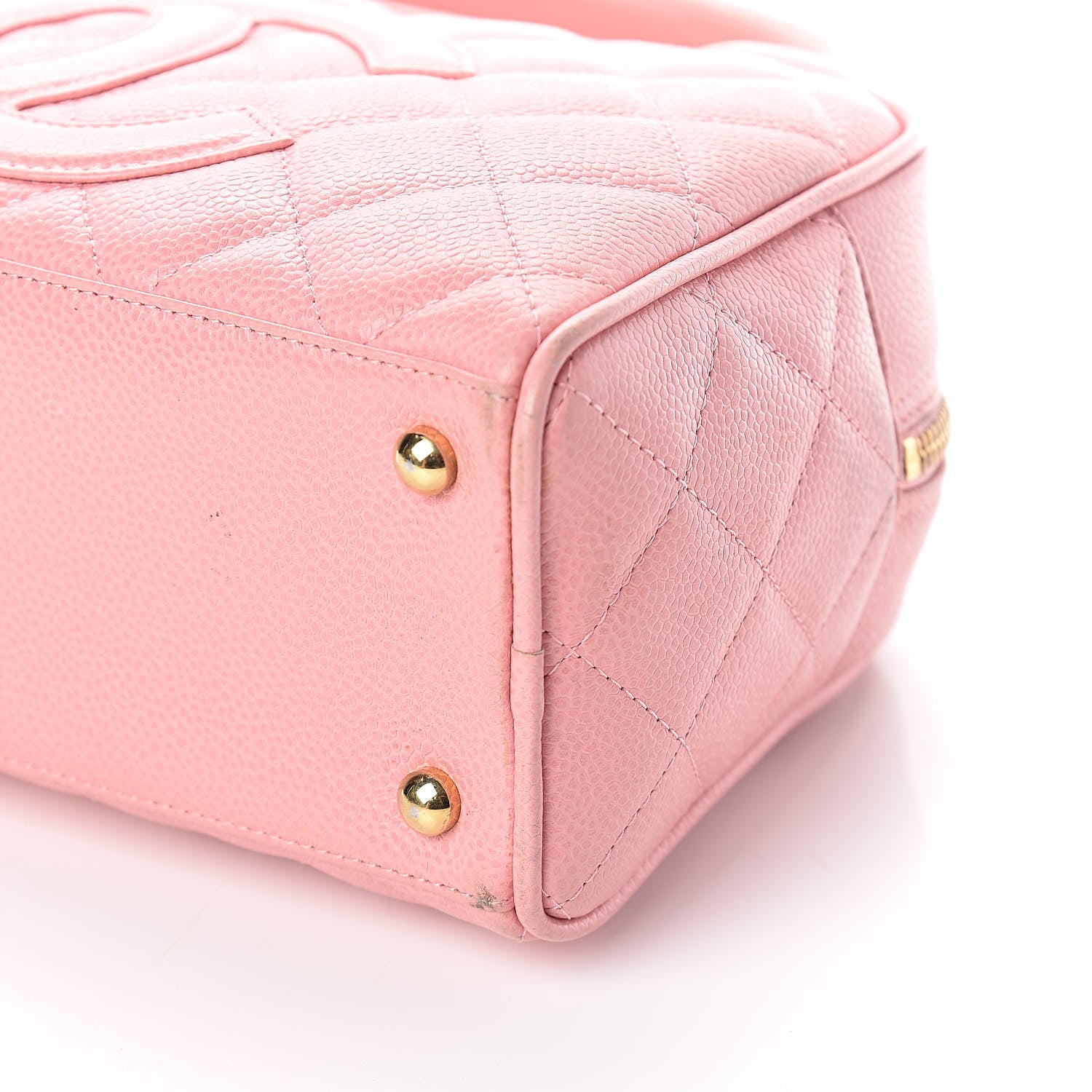 Chanel Caviar Quilted Small Bowler Pink 11 of 11