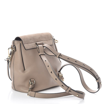 Chloe Suede Calfskin Small Faye Backpack Motty Grey 3 of 9