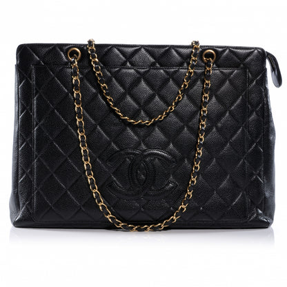 Chanel Caviar Quilted CC Shoulder Bag Black 1 of 9