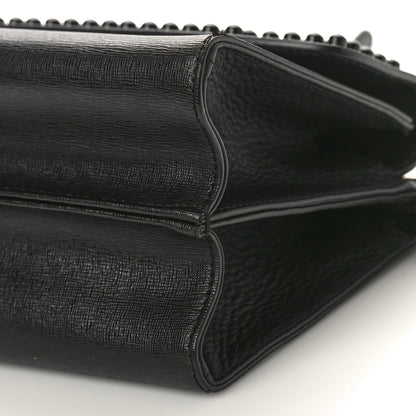 Fendi Vitello Elite Studded Monster Mini Demi Jour Shoulder Bag Black 10 of 10