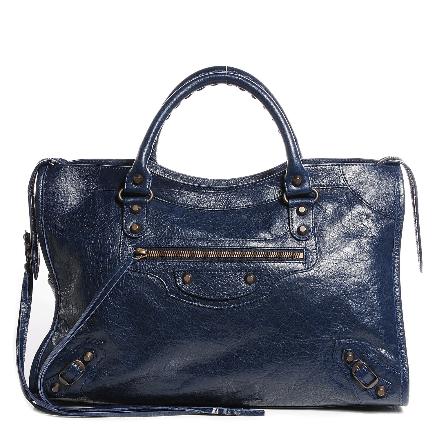 Balenciaga Agneau Classic Hardware City Bleu Obscur 1 of 12