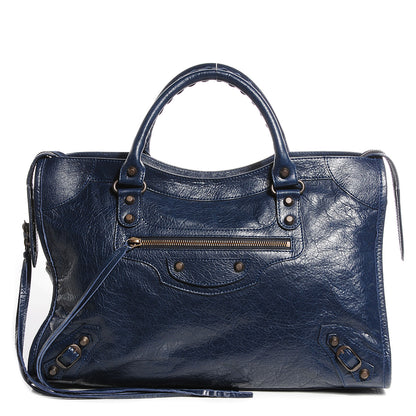 Balenciaga Agneau Classic Hardware City Bleu Obscur 1 of 12