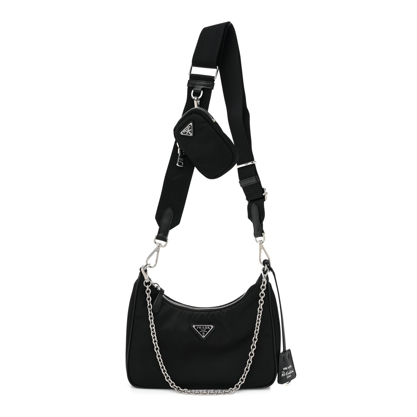 Nylon Re-Edition 2005 Shoulder Bag Black